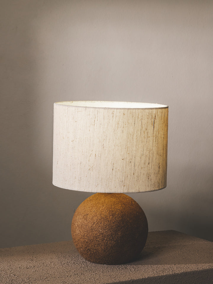 Reimagined Table Lamp in Bark