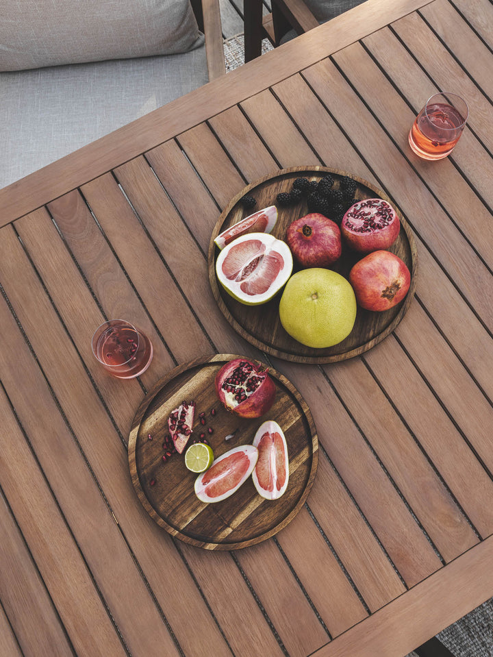 Romana Wooden Plate in Bark