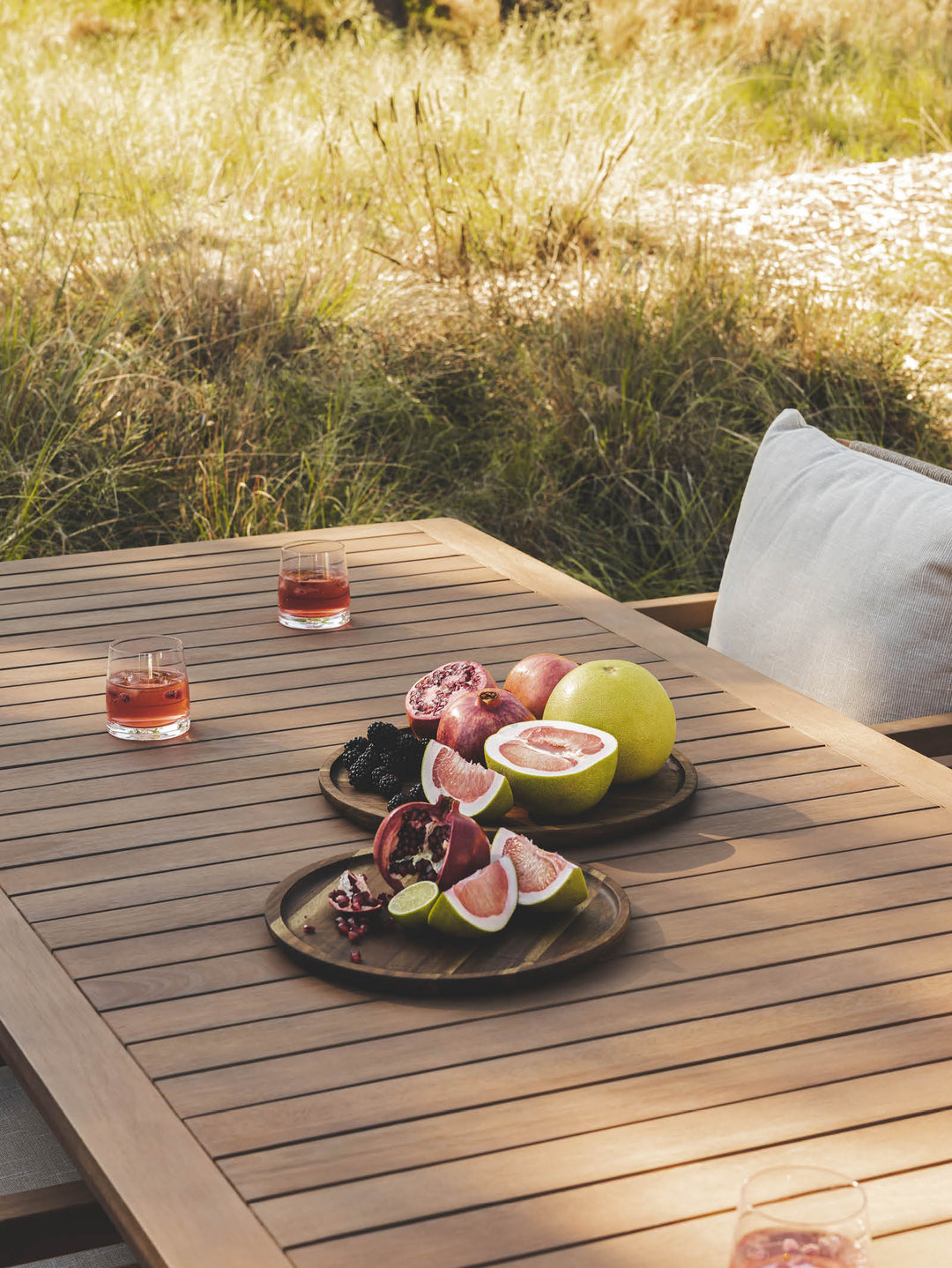 Romana Wooden Plate in Bark