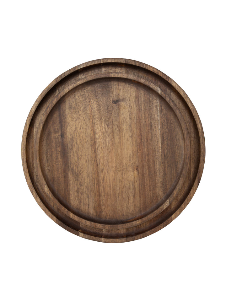 Romana Wooden Plate in Bark