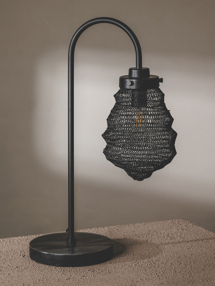 Rookery Bedside Lamp in Black Starling