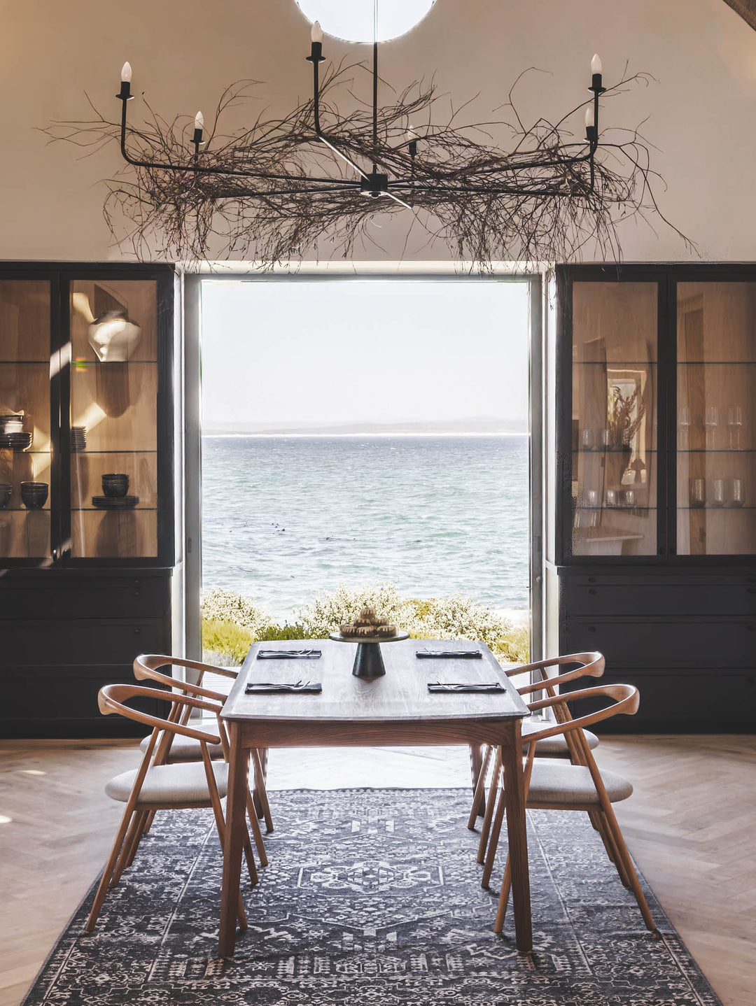 Rove Oak Dining Table in Antique