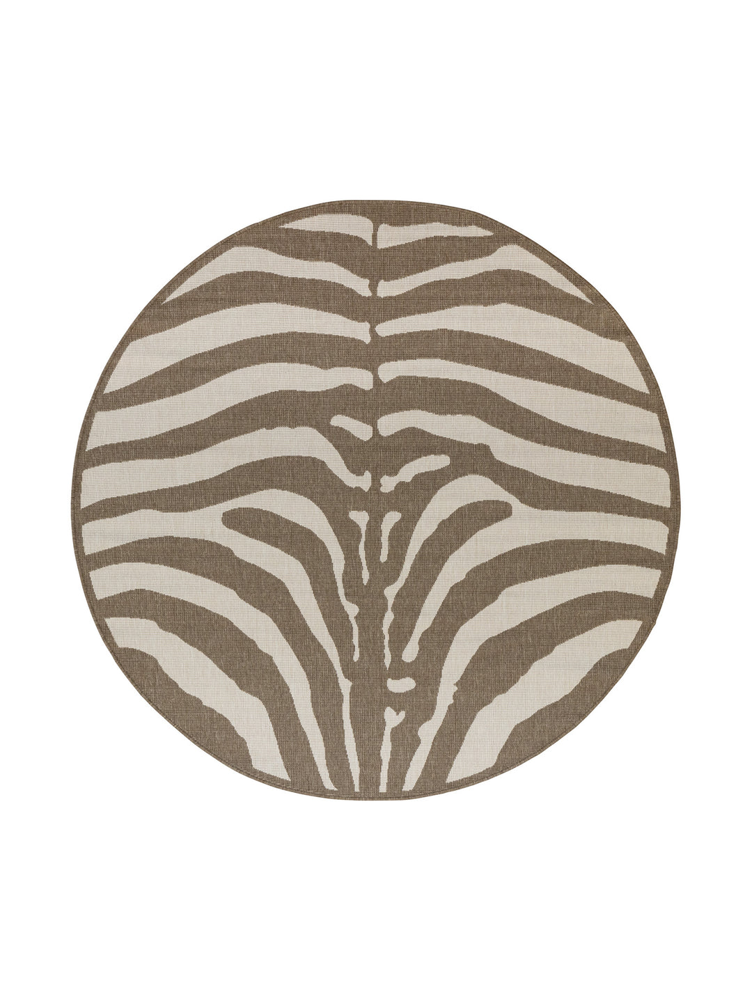 Safari Chic Round Rug in Limestone