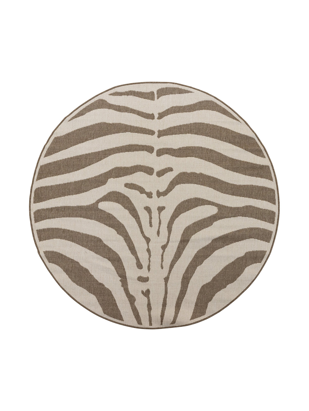 Safari Chic Round Rug in Limestone