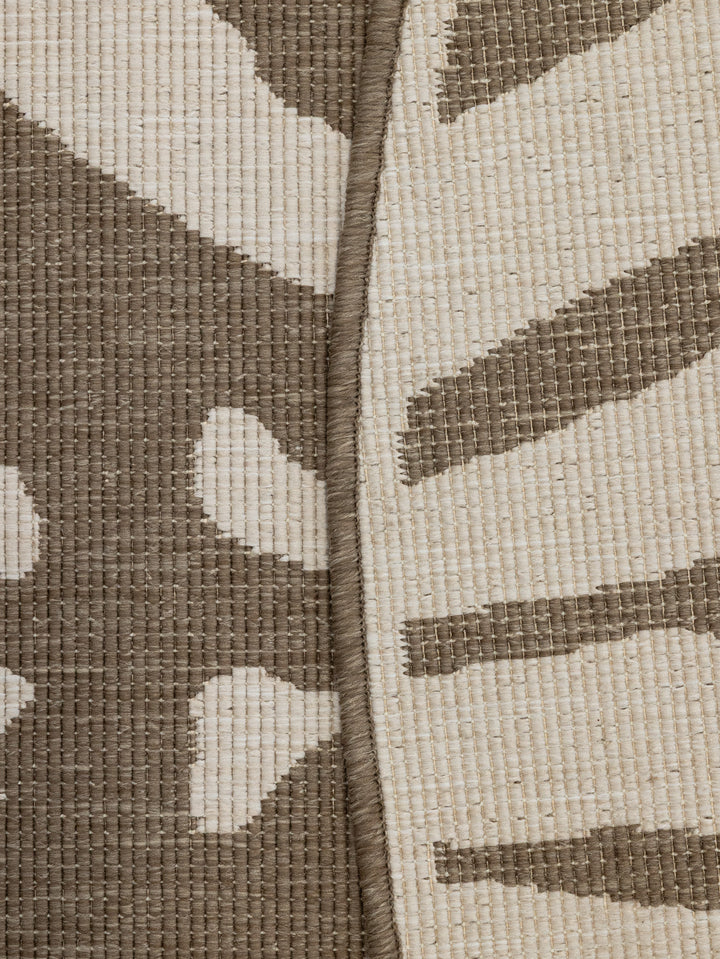 Safari Chic Round Rug in Limestone