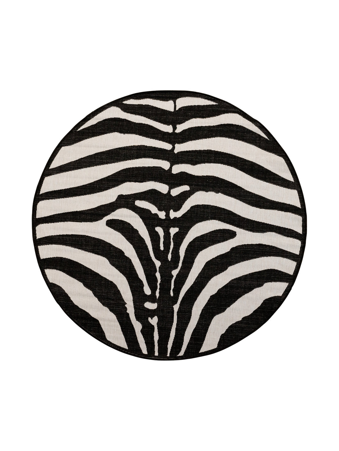 Safari Chic Round Rug in Midnight