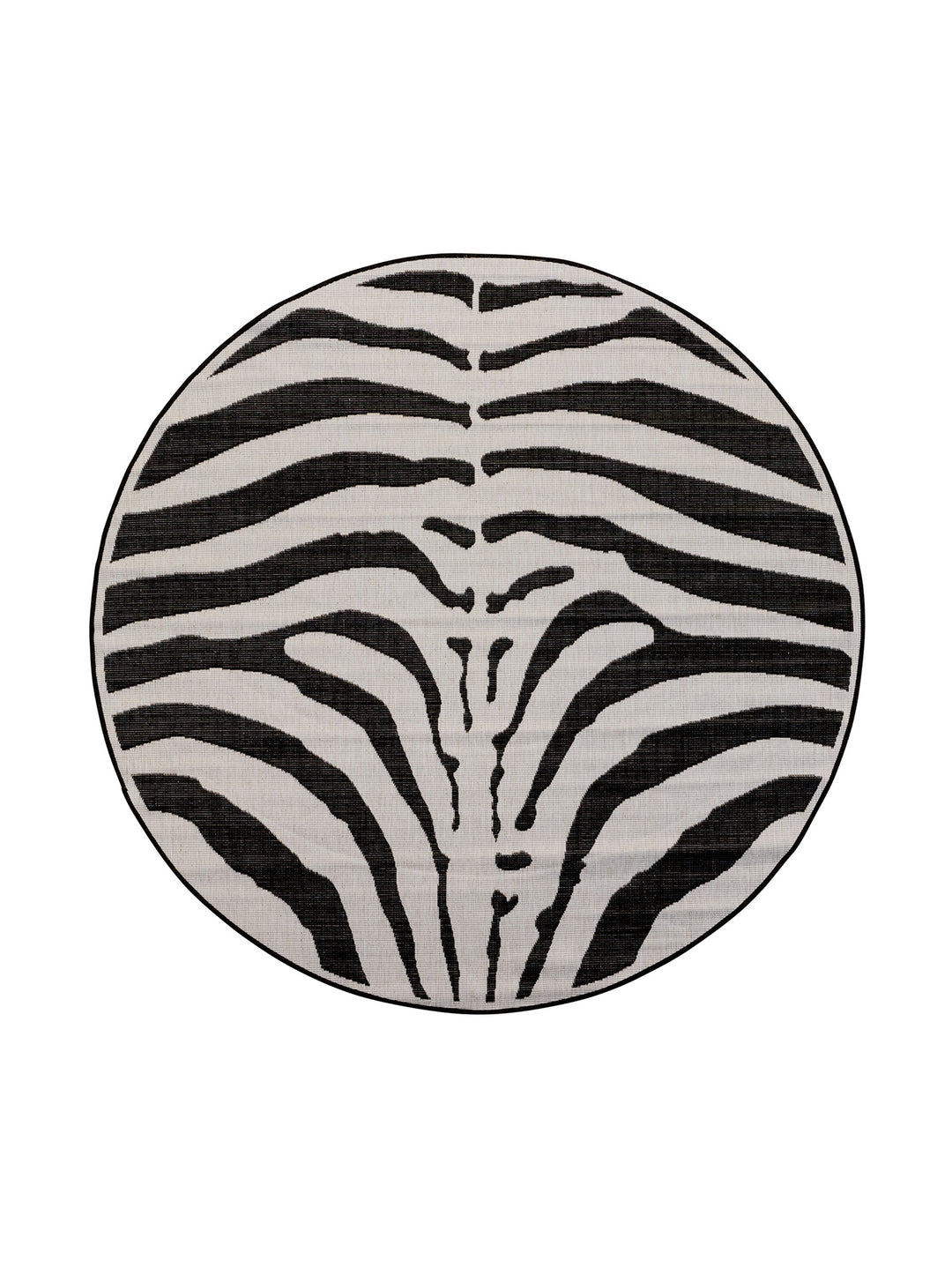 Safari Chic Round Rug in Midnight