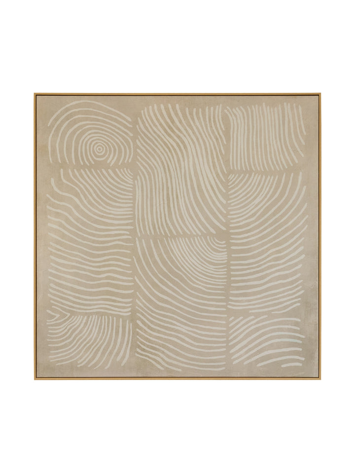 Sandscript Wall Art in Ivory