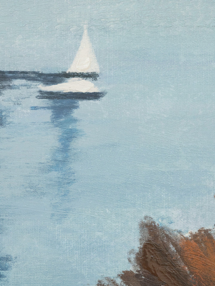Santorini Sail Wall Art in Azure