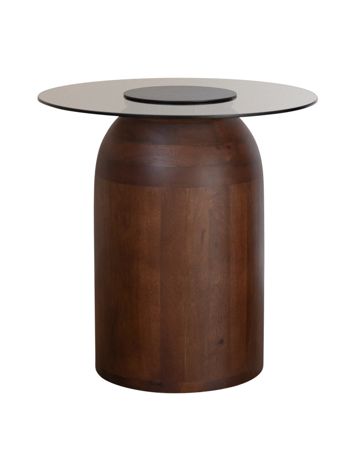 Sculpted Side Table in Husk