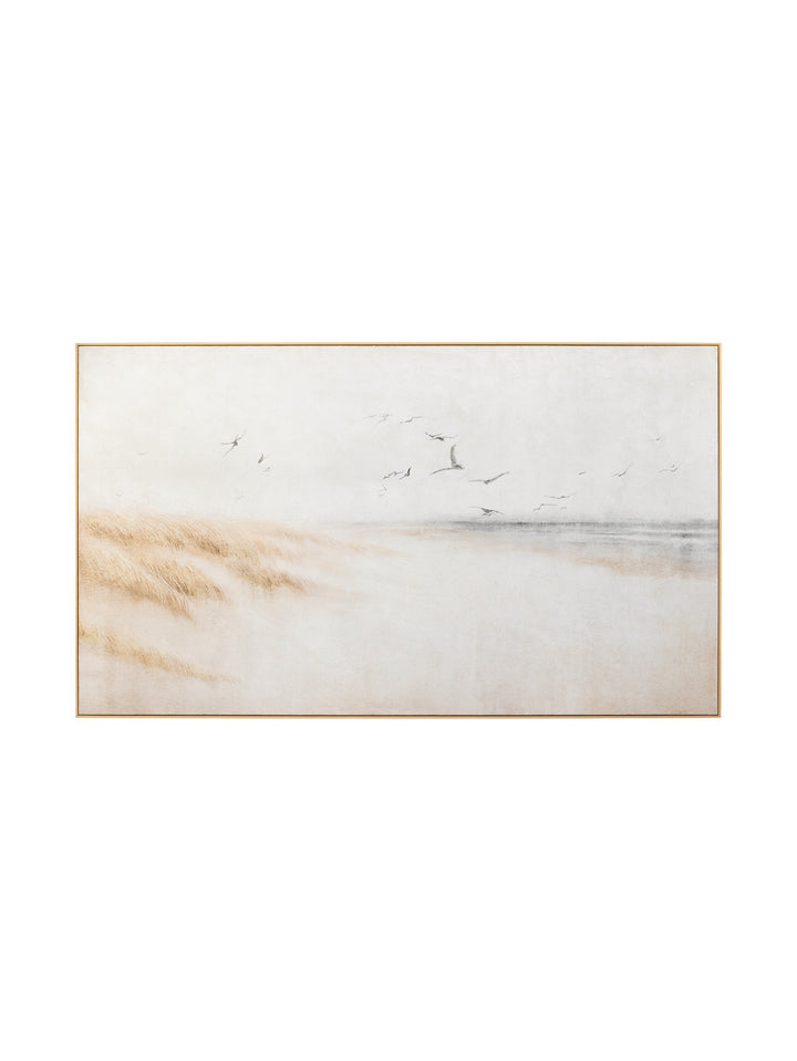 Seagulls Glide Wall Art in Shore