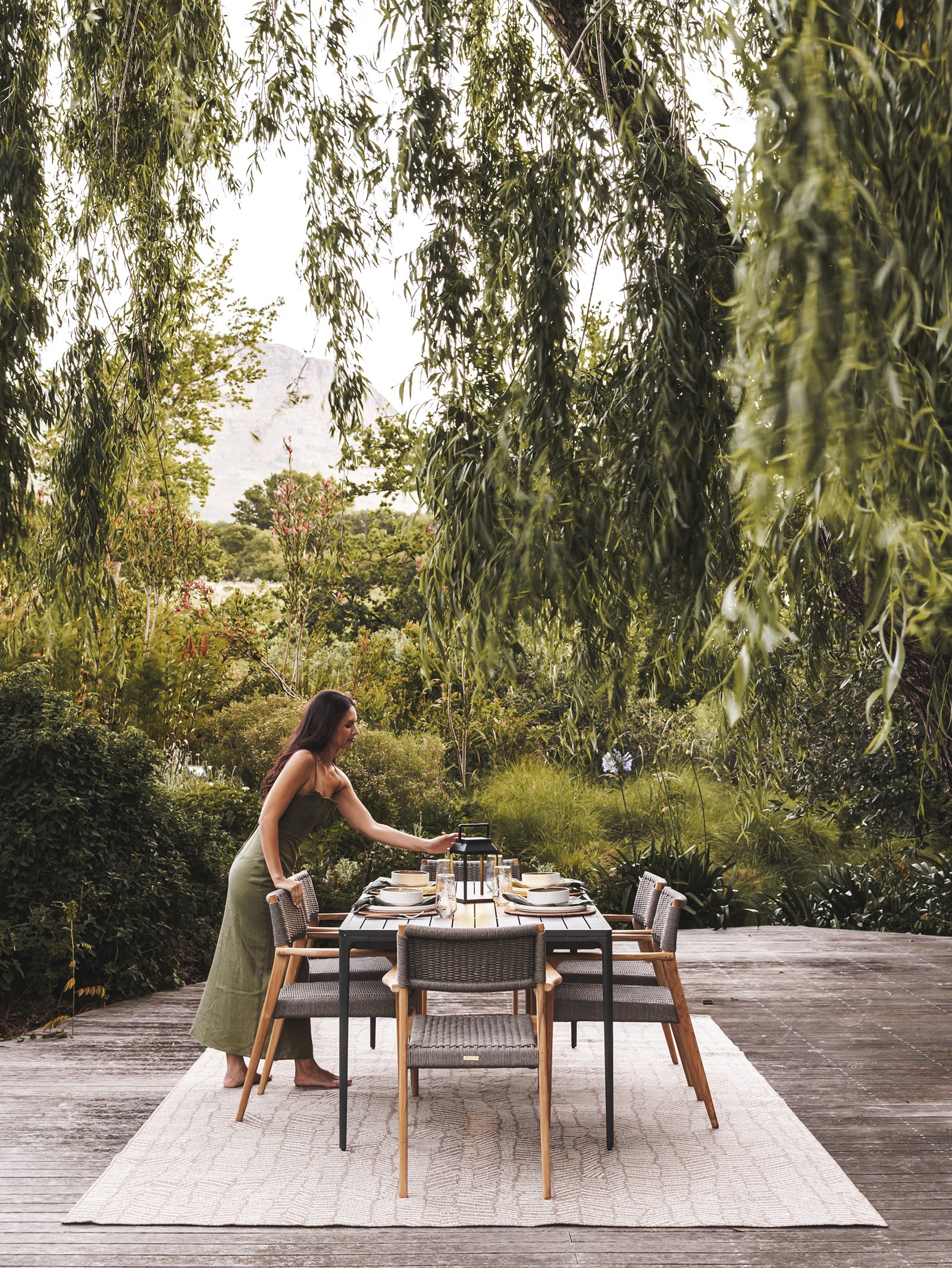 Serengeti Outdoor Table (6-8 Seater) in Midnight - Hertex Haus