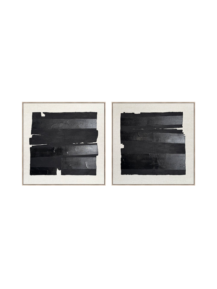 Shadow Impressions Wall Art Set of 2 in Ink