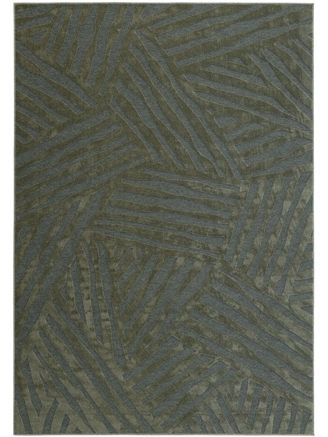 Machine washable rugs made of recycled material and featuring subtly geometric design