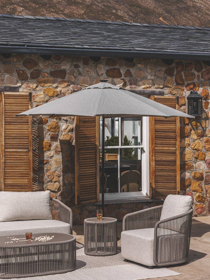 Silhouette Outdoor Centre Pole Umbrella