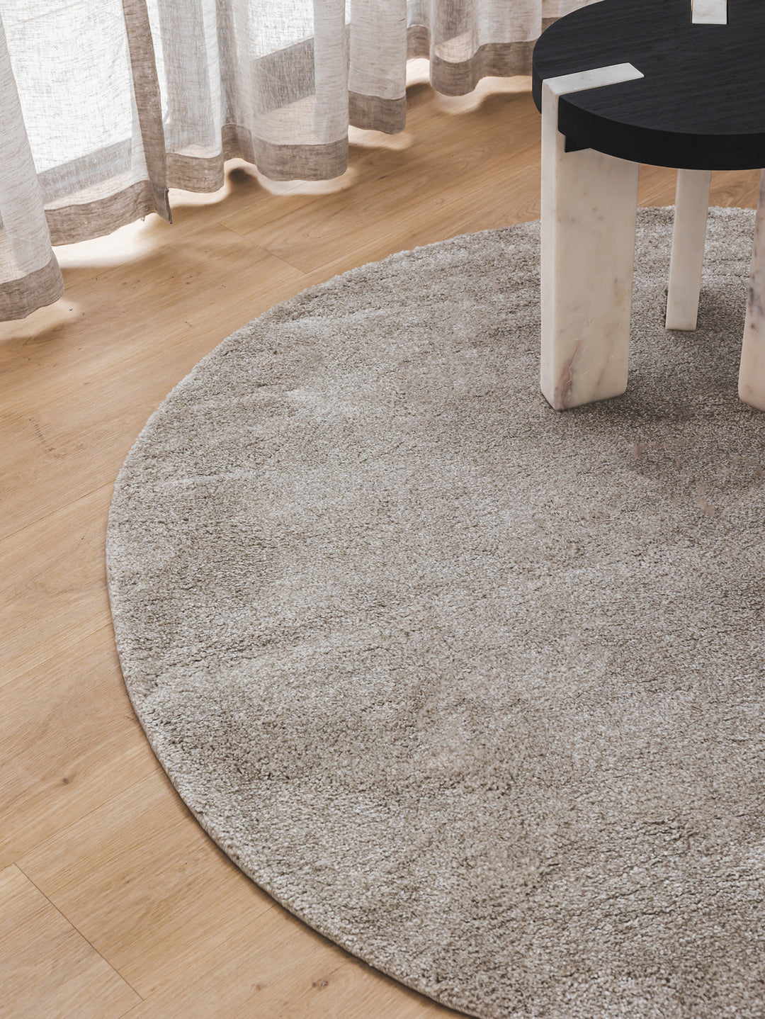 Soulful Round Rug in Winter