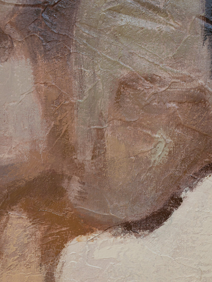 Spirit Run Wall Art in Saddle Cream