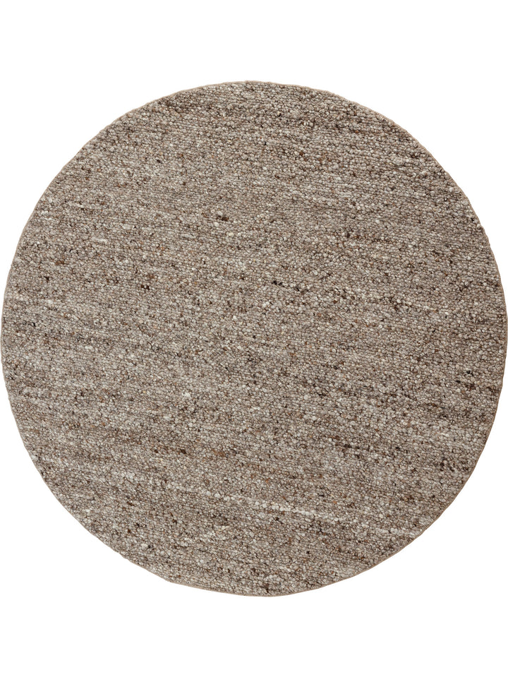 Stonecraft Round Rug in Warm Bagel