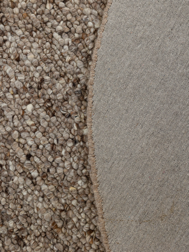 Stonecraft Round Rug in Warm Bagel