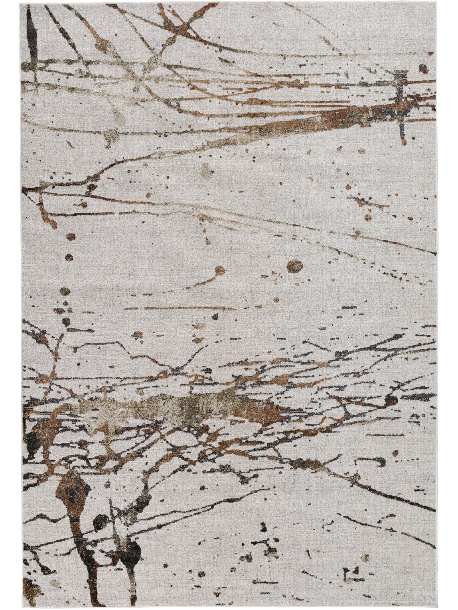48×93 “Paper balloons” ViNTAGE RUG Delancy Rug in Forge - Hertex Haus