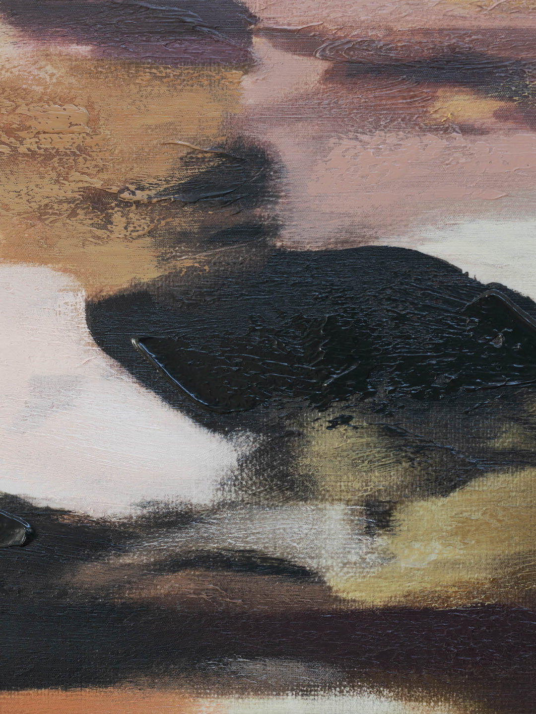 Sunset Shorelines Wall Art in Burgundy Glow