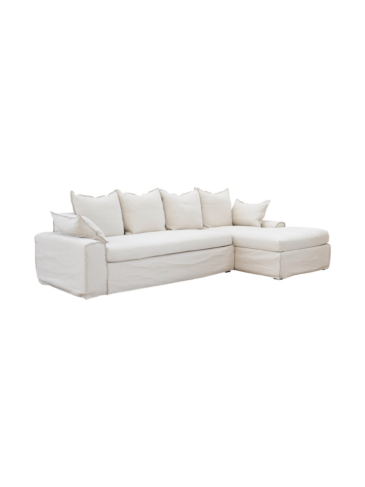 Sweetheart Right Chaise Sofa in Natural