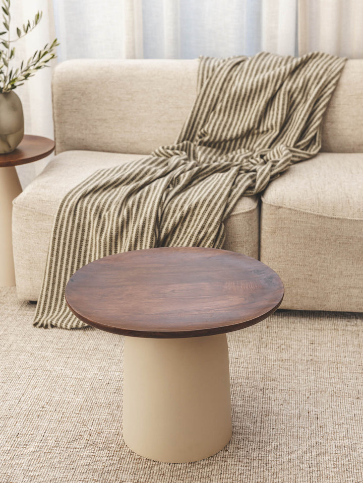 Swizzle Side Table Set in Natura