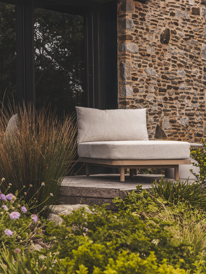 Syros Teak Lounger in Natura