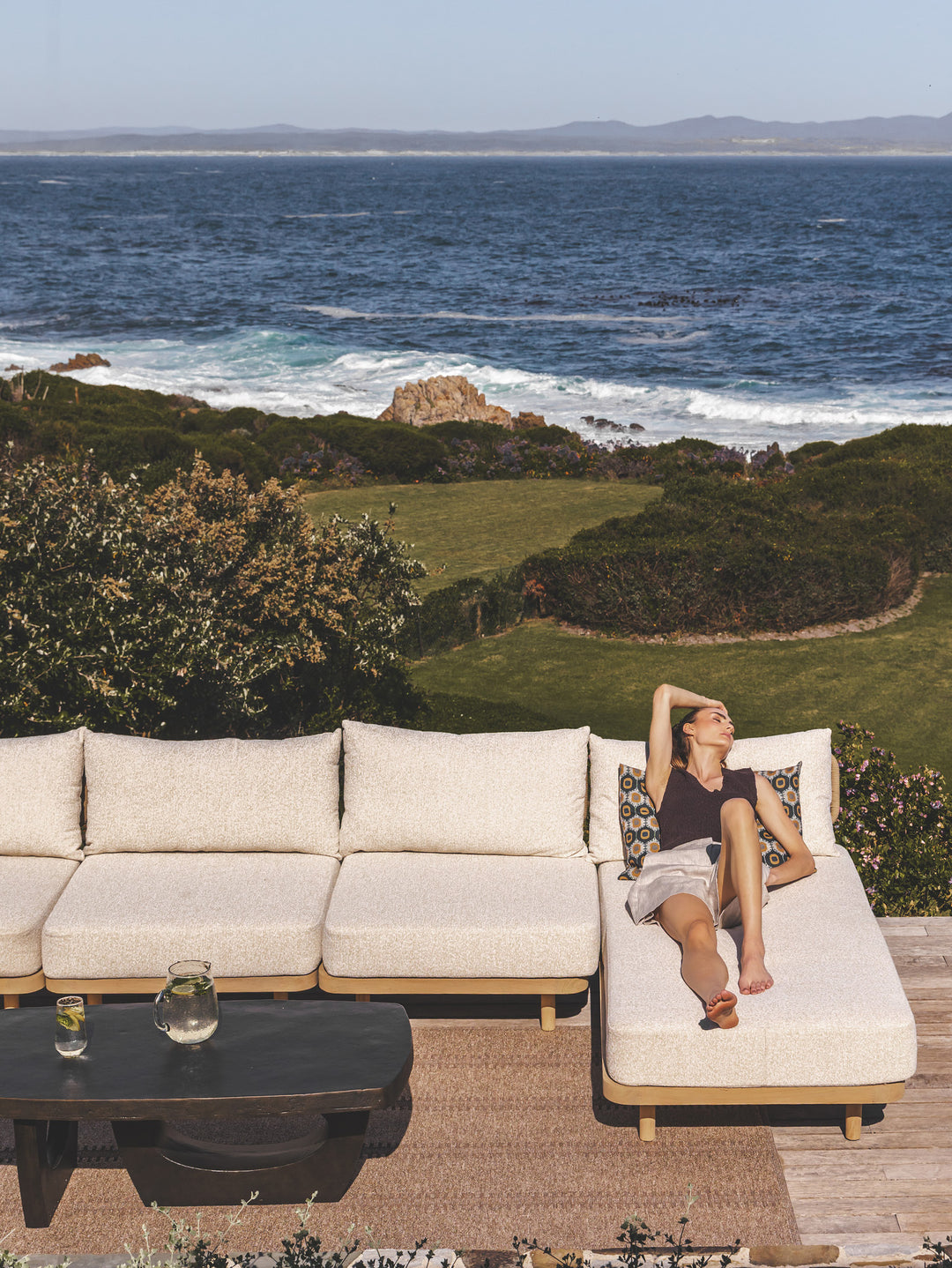 Syros Single Sofa in Natura