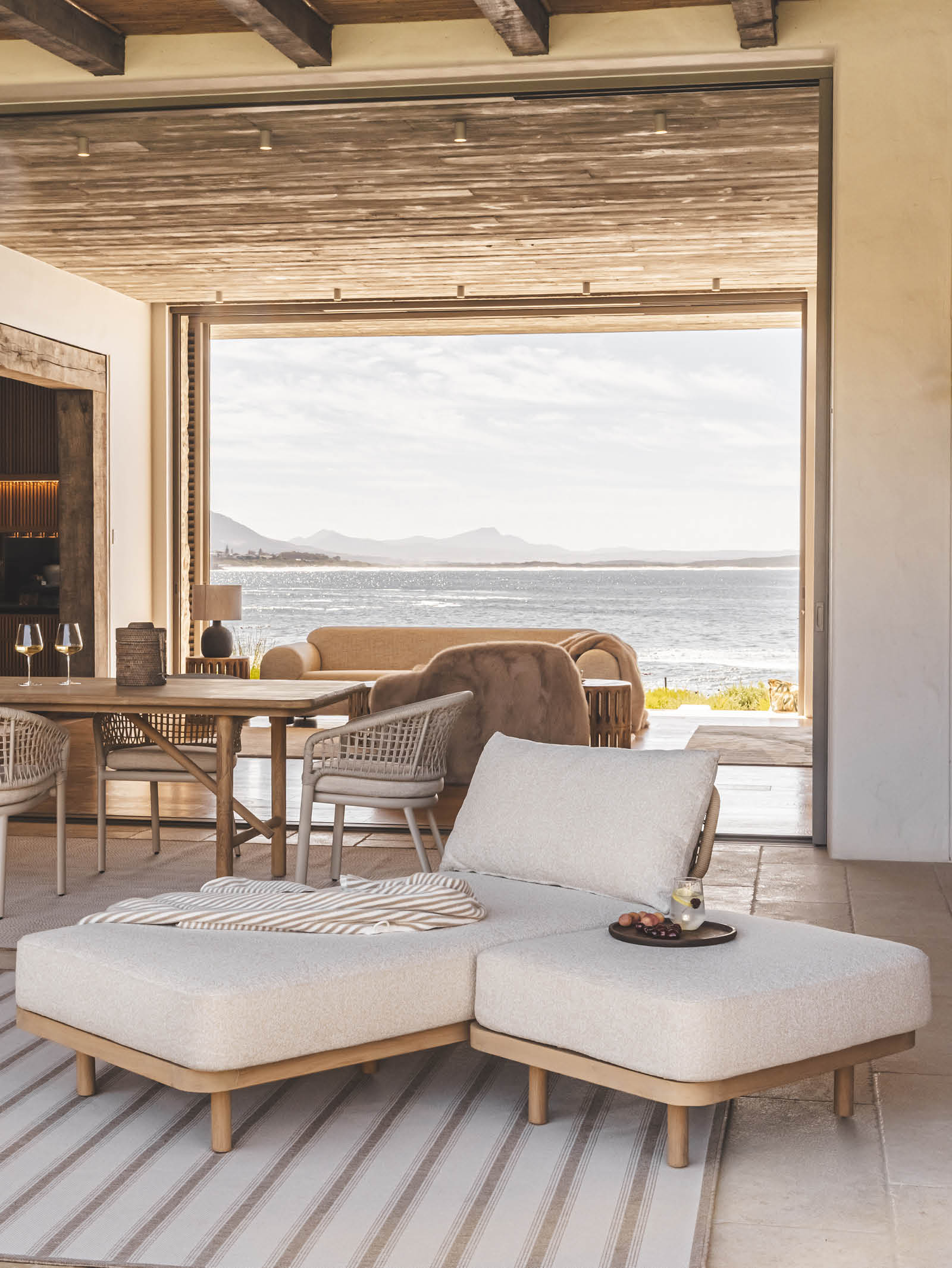 Syros Teak Lounger in Natura - Hertex Haus - Hertex Haus