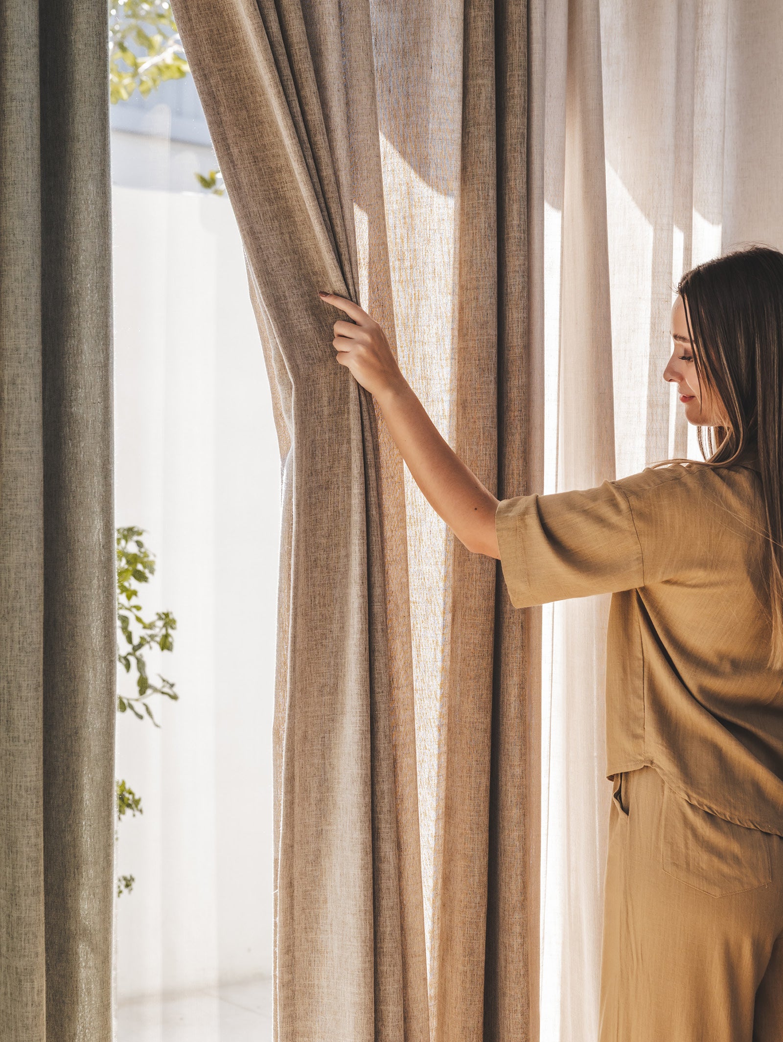 24時間以内発送✨CPH 8 PANEL TWILL Tabi Ready-Made Unlined XL Curtain - Hertex Haus - Hertex Haus