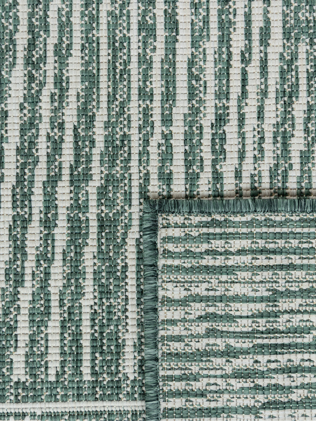 Tangram Outdoor Rug in Hunter