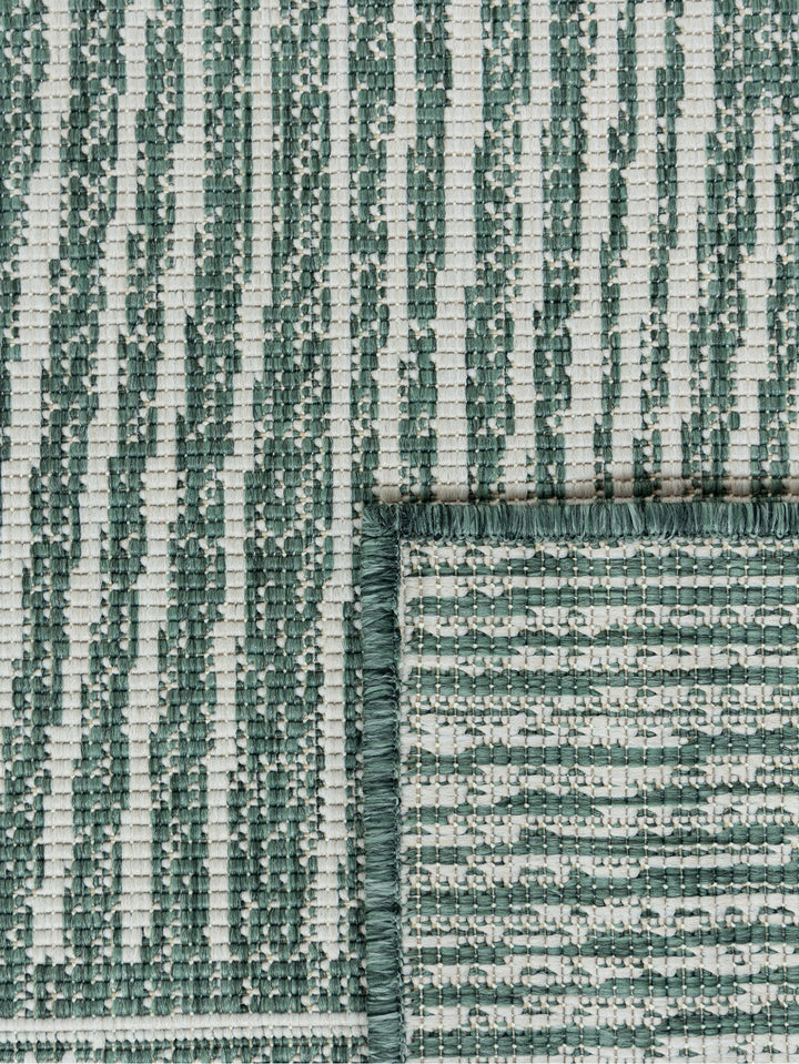 Tangram Outdoor Rug in Hunter