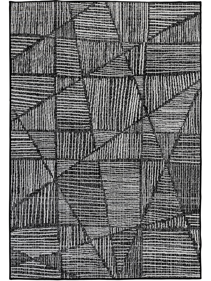 Tangram Outdoor Rug in Inkwell