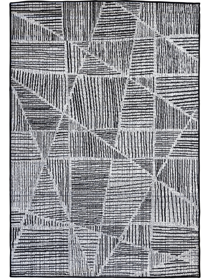 Tangram Outdoor Rug in Inkwell
