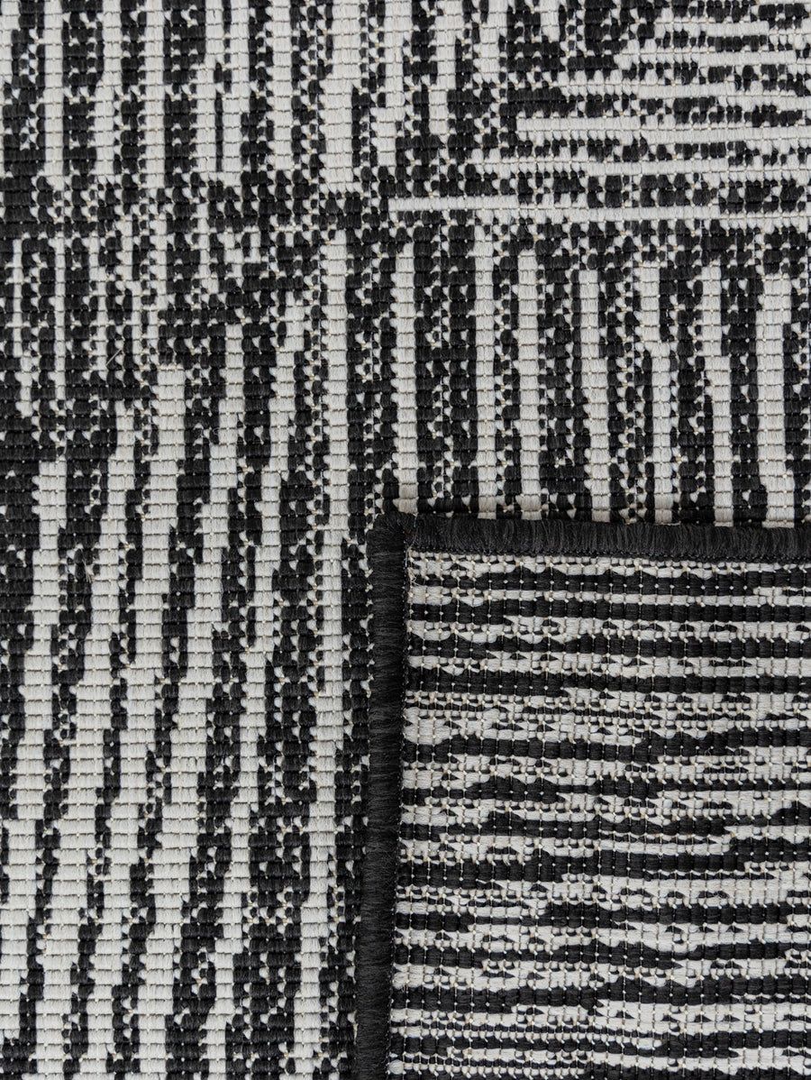 Tangram Outdoor Rug in Inkwell - Hertex Haus - Hertex Haus