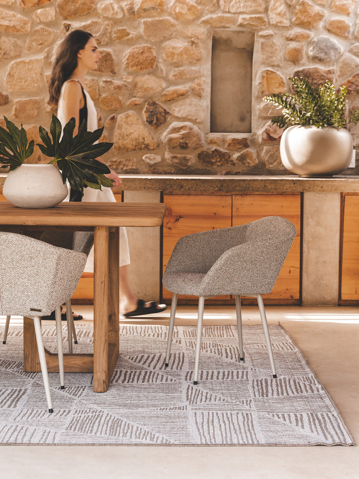 Tangram Outdoor Rug in Twill
