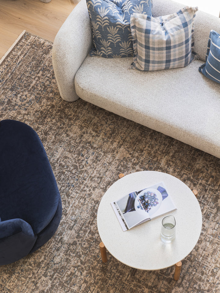 Terrazzo Teak Coffee Table in Sea Shell