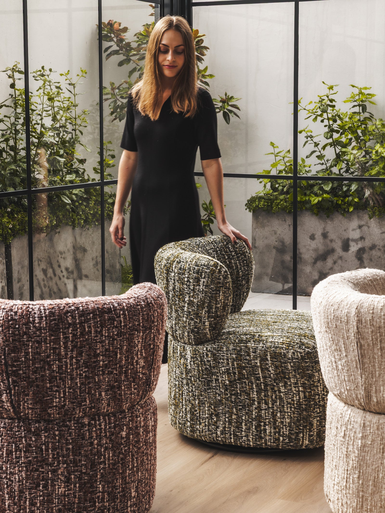 Thalia Swivel Chair - Hertex Haus - Hertex Haus