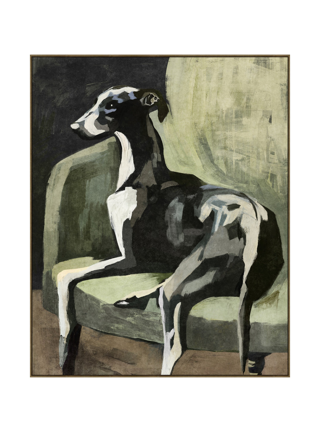 The Leisure Hound Wall Art in Hunter