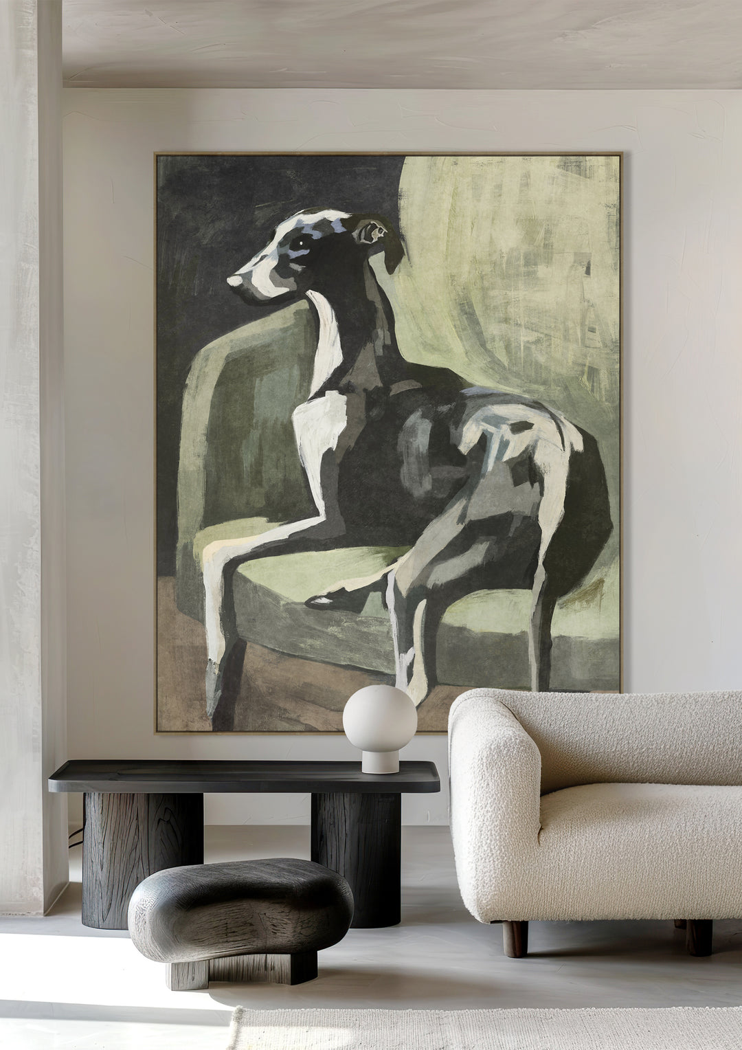 The Leisure Hound Wall Art in Hunter