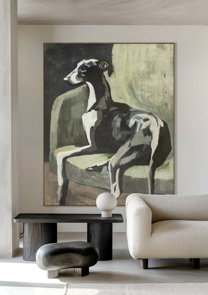 The Leisure Hound Wall Art in Hunter
