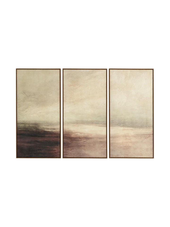 Tonal Expanse Wall Art Set of 3 in Dustfall
