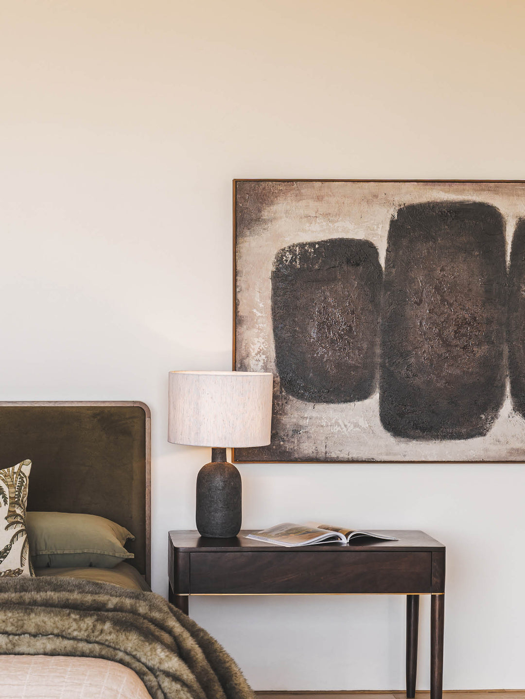 Trifold Wall Art in Terra Noir