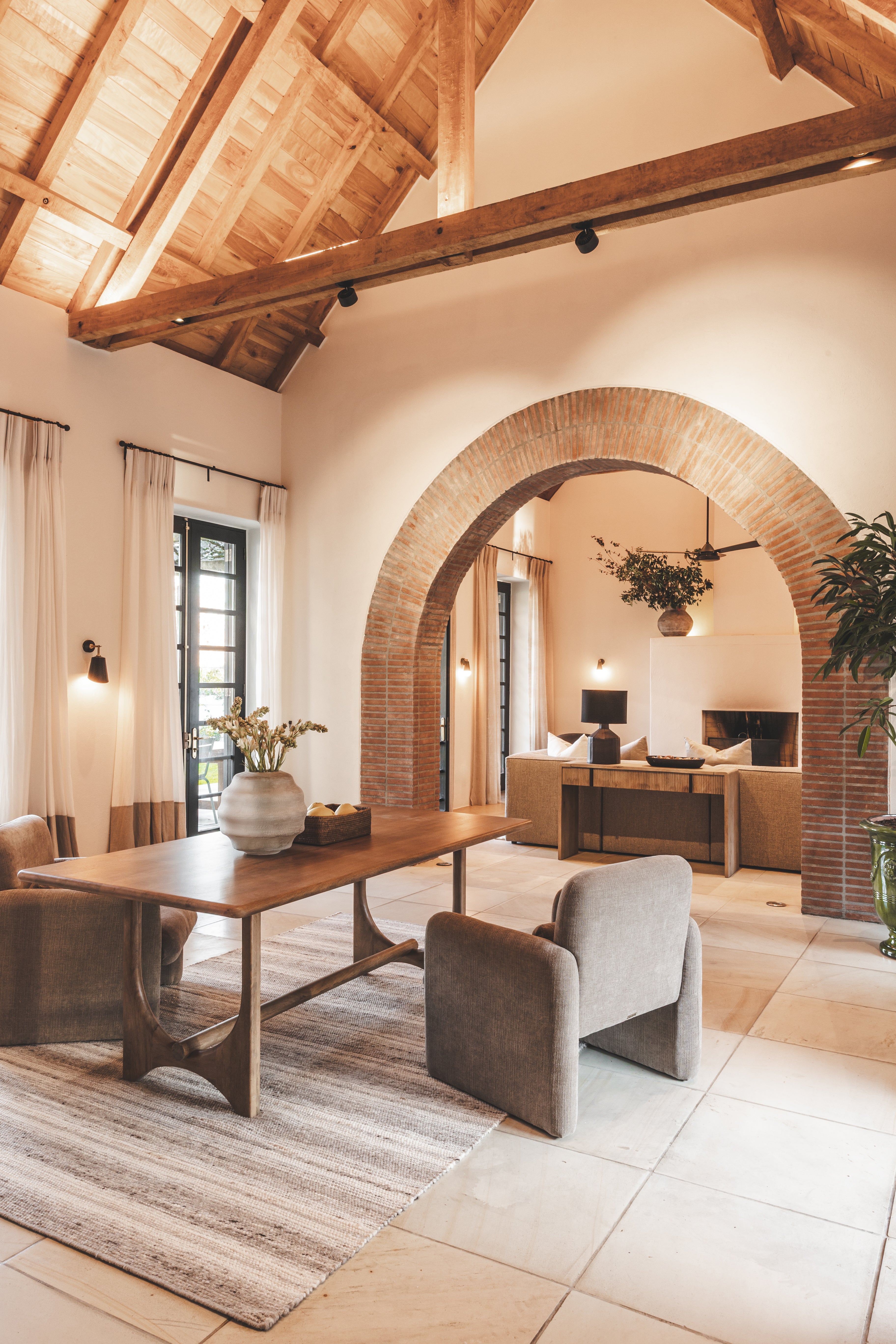 Tubular Dining Table in Nutmeg - Hertex Haus - Hertex Haus