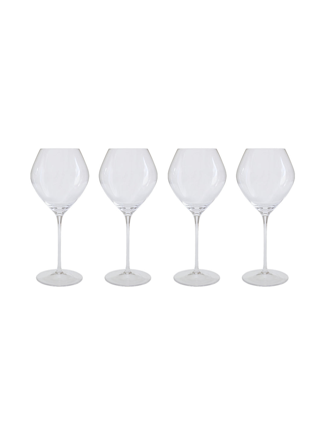 Tulip Red Wine Glass Set of 4 in Crystal