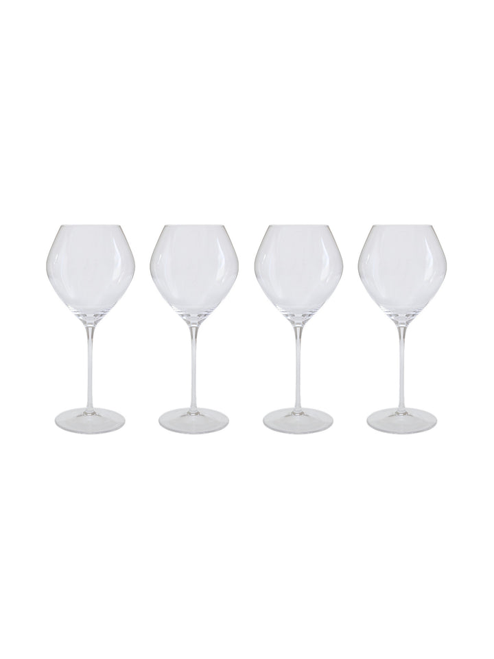 Tulip Red Wine Glass Set of 4 in Crystal