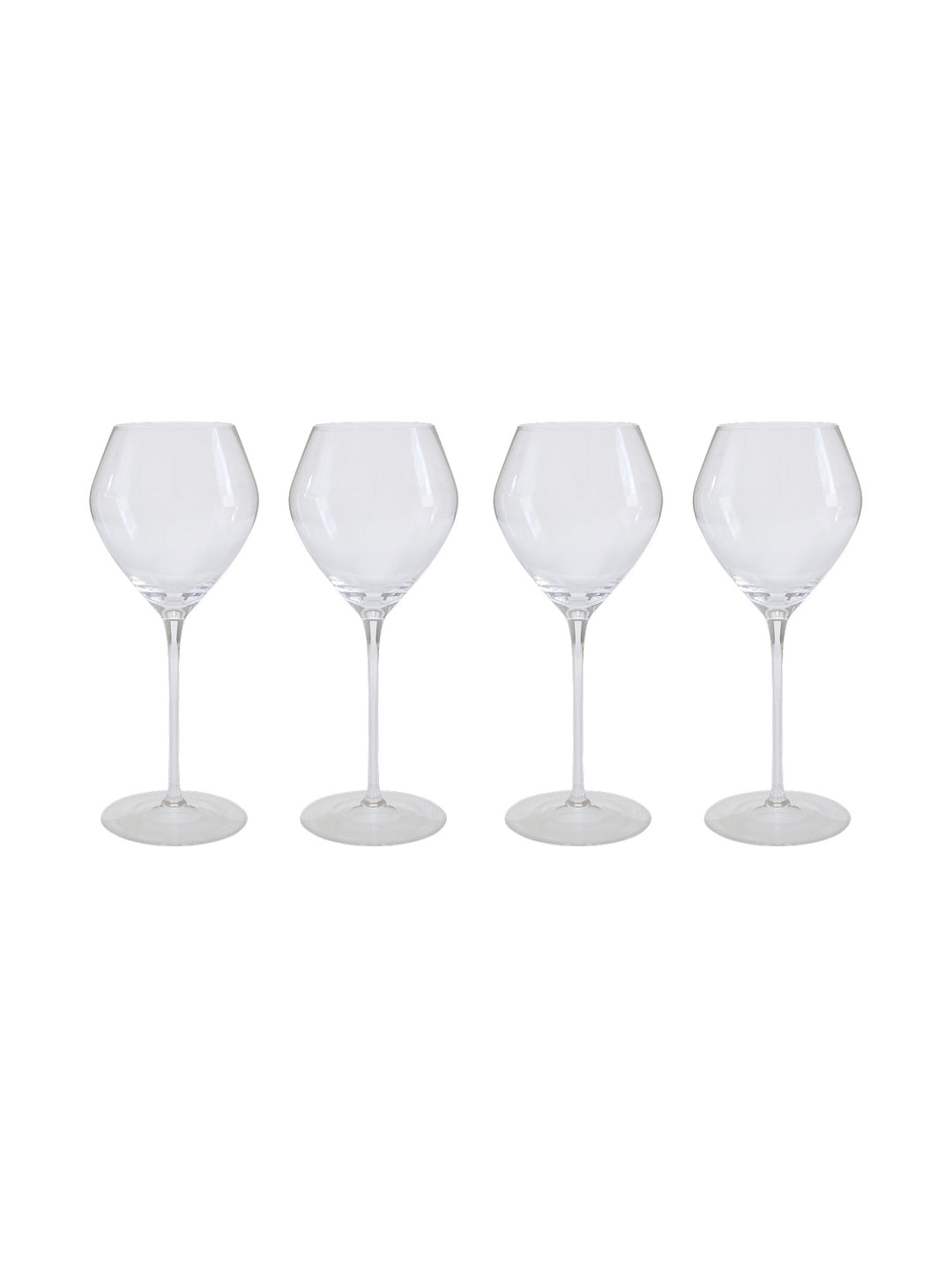 Tulip White Wine Glass Set of 4 in Crystal