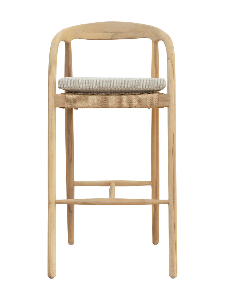 Tulum Teak Bar Chair in Natura