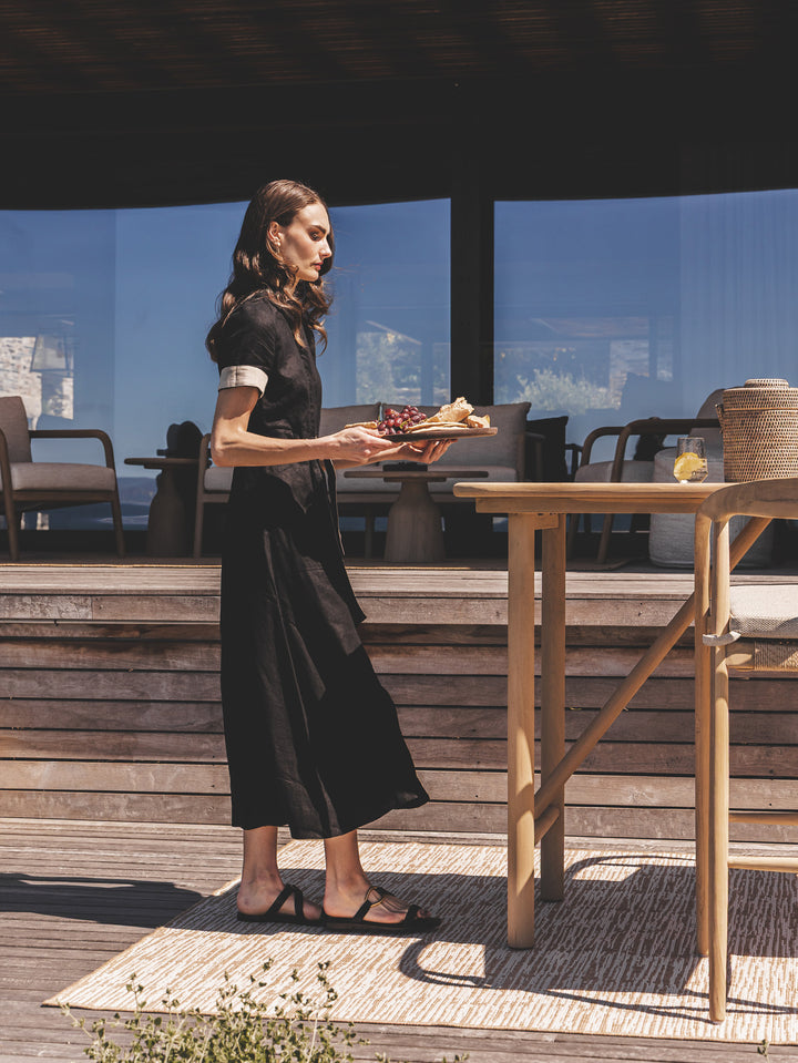 Tulum Teak Bar Table 4-Seater in Natura